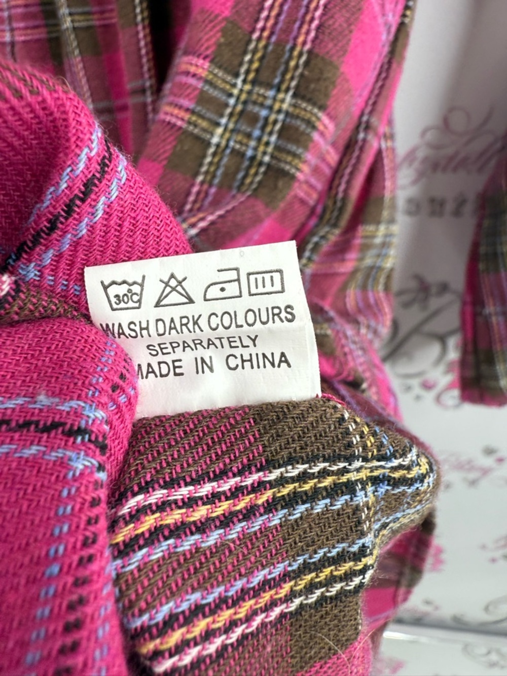 Fancyinn dress ruffle ruffles tiered frilly  Pink Plaid Tiered Mini Dress - Picture 9 of 10